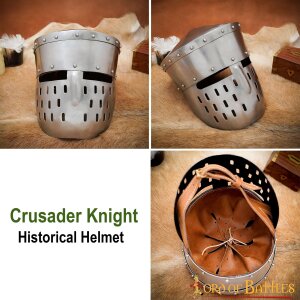 Kreuzritter Historischer Topfhelm