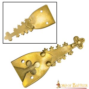 Renaissance Pure Solid Brass Belt End Chape Functional...