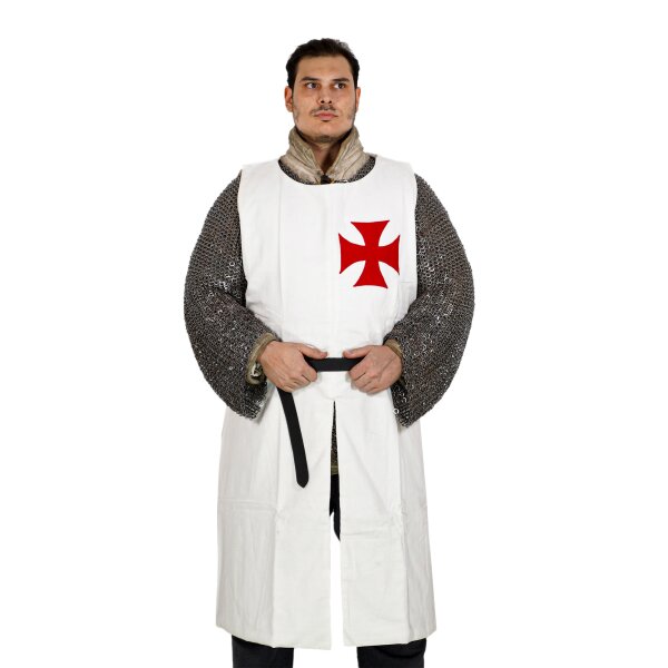 mittelalterlicher Ritter Templer Wappenrock Baumwoll Tabard