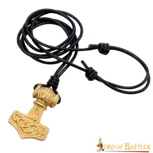 Mjolnir Hammer Pure Solid Brass Pendant Accessory with...