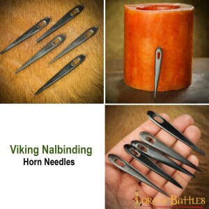 Wikinger Nalbinding Nadelbindenadel Horn Nadeln 5er Set