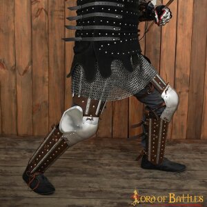 Late Medieval Splint Leg Harness / Brigandine Leg Armour