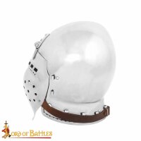 Spätmittelalterlicher Bascinet Beckenhaube mit Klappvisier 16 Gauge (1,6 mm)