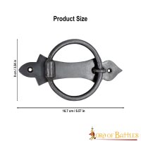 mittelalterlicher geschmiedeter Türklopfer rustikal