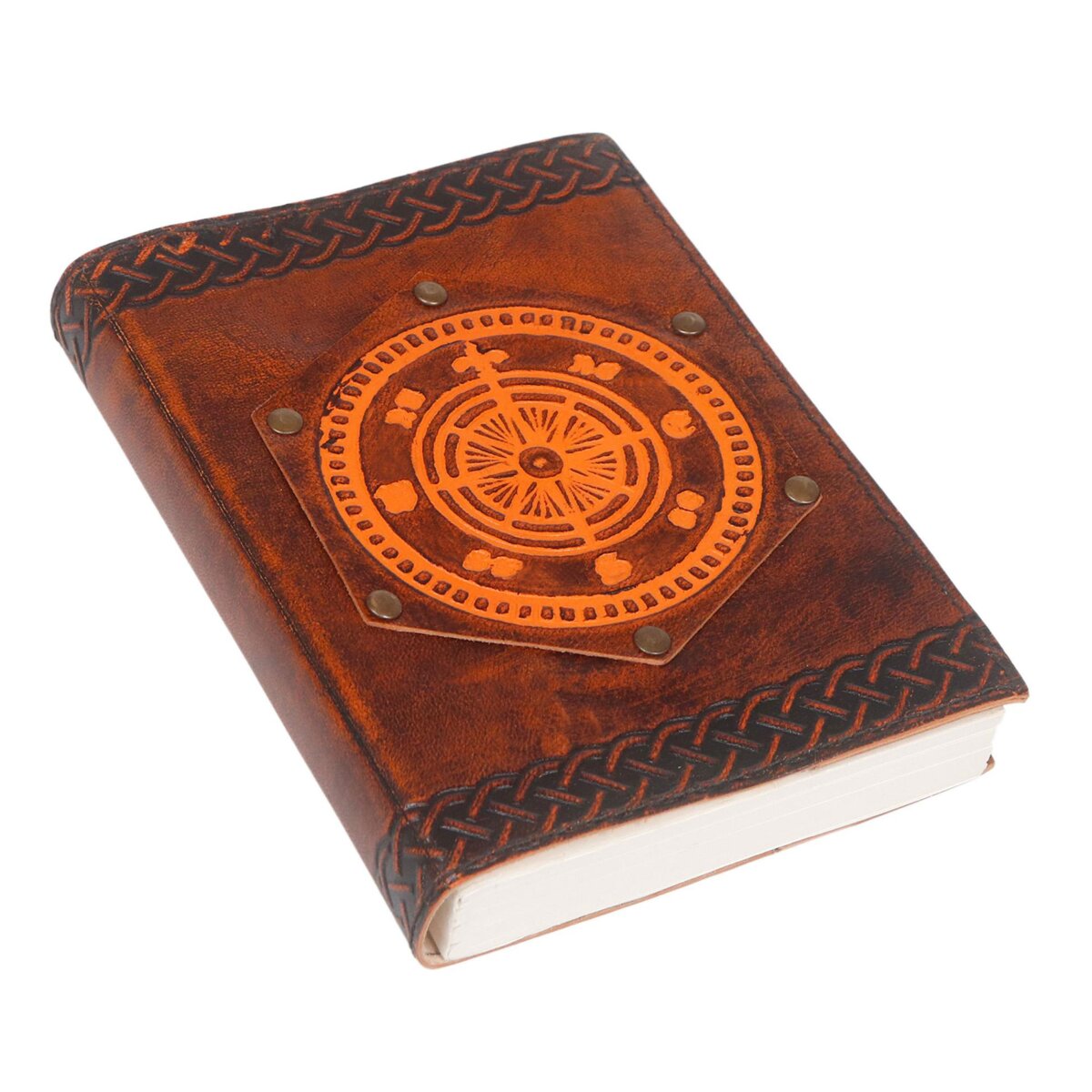 Fleur de Lis Navigation Compass Journal Handcrafted...