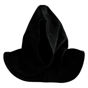 Executioner Suede Leather Hood with Collar