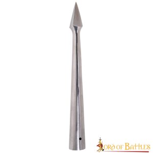 Medieval Triangle Spear Head Forged from Carbon Steel