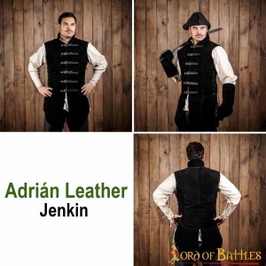 Wildleder Wams Schwarz "Adrian"