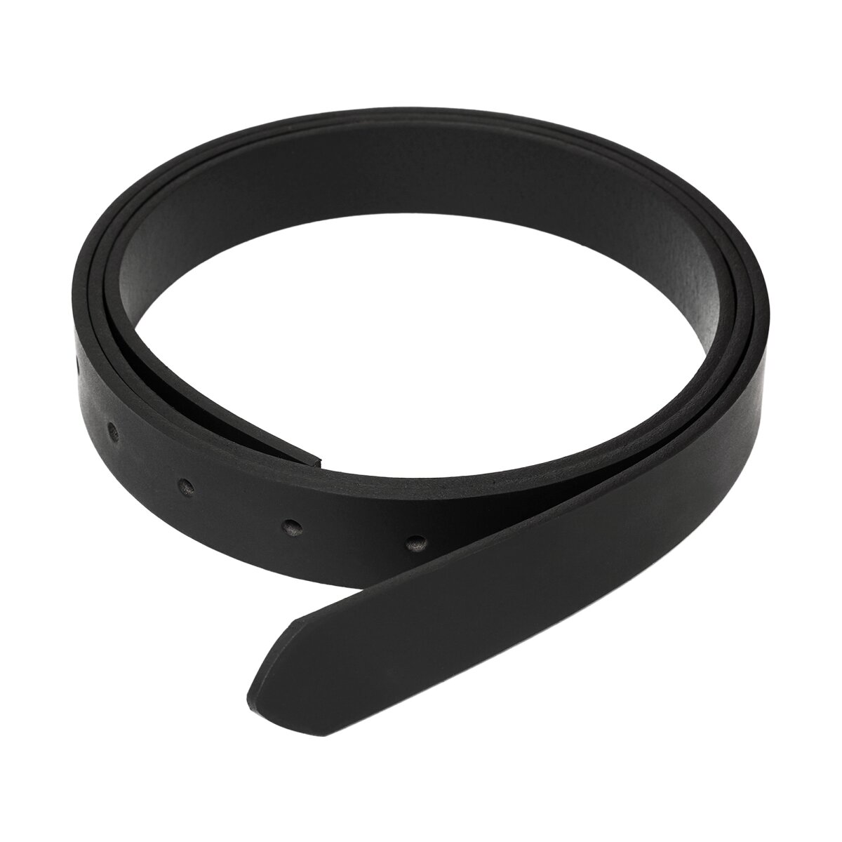 Handcrafted Plain DIY Leather Belt 2.5cm wide Black