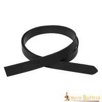 Handgefertigter Einfacher DIY Ledergürtel 2,9 cm breit Schwarz