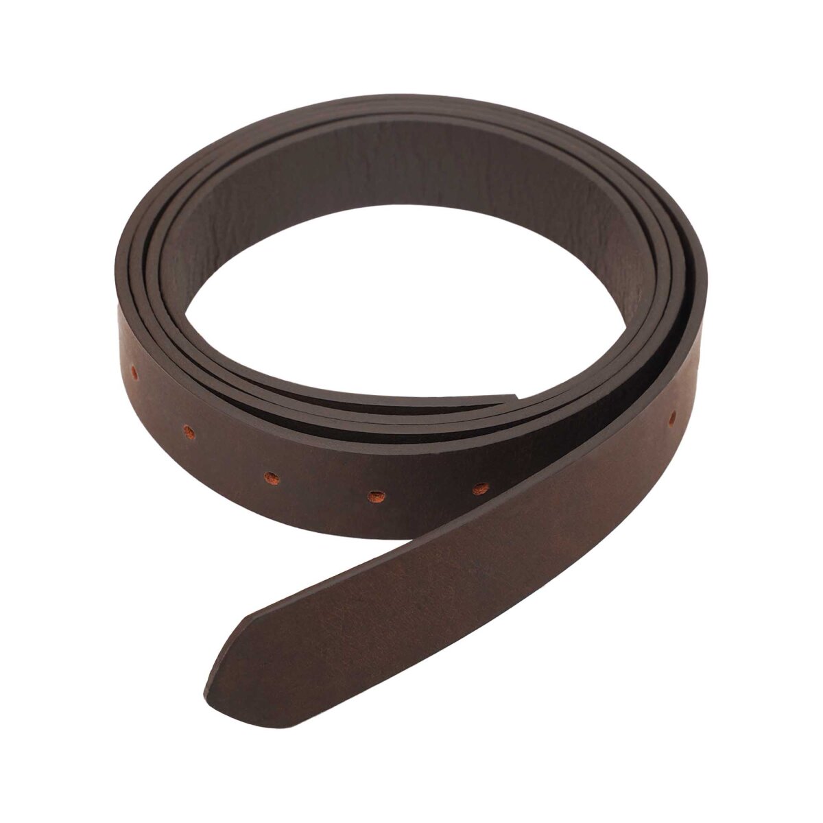 Handcrafted Plain DIY Leather Belt 2.9cm wide Brown