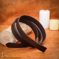 Handgefertigter Einfacher DIY Ledergürtel 2,9 cm breit Braun
