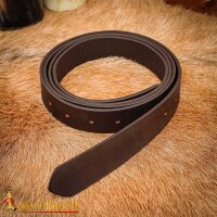 Handgefertigter Einfacher DIY Ledergürtel 2,9 cm breit Braun