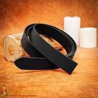 Handgefertigter Einfacher DIY Ledergürtel 3,8 cm breit Schwarz