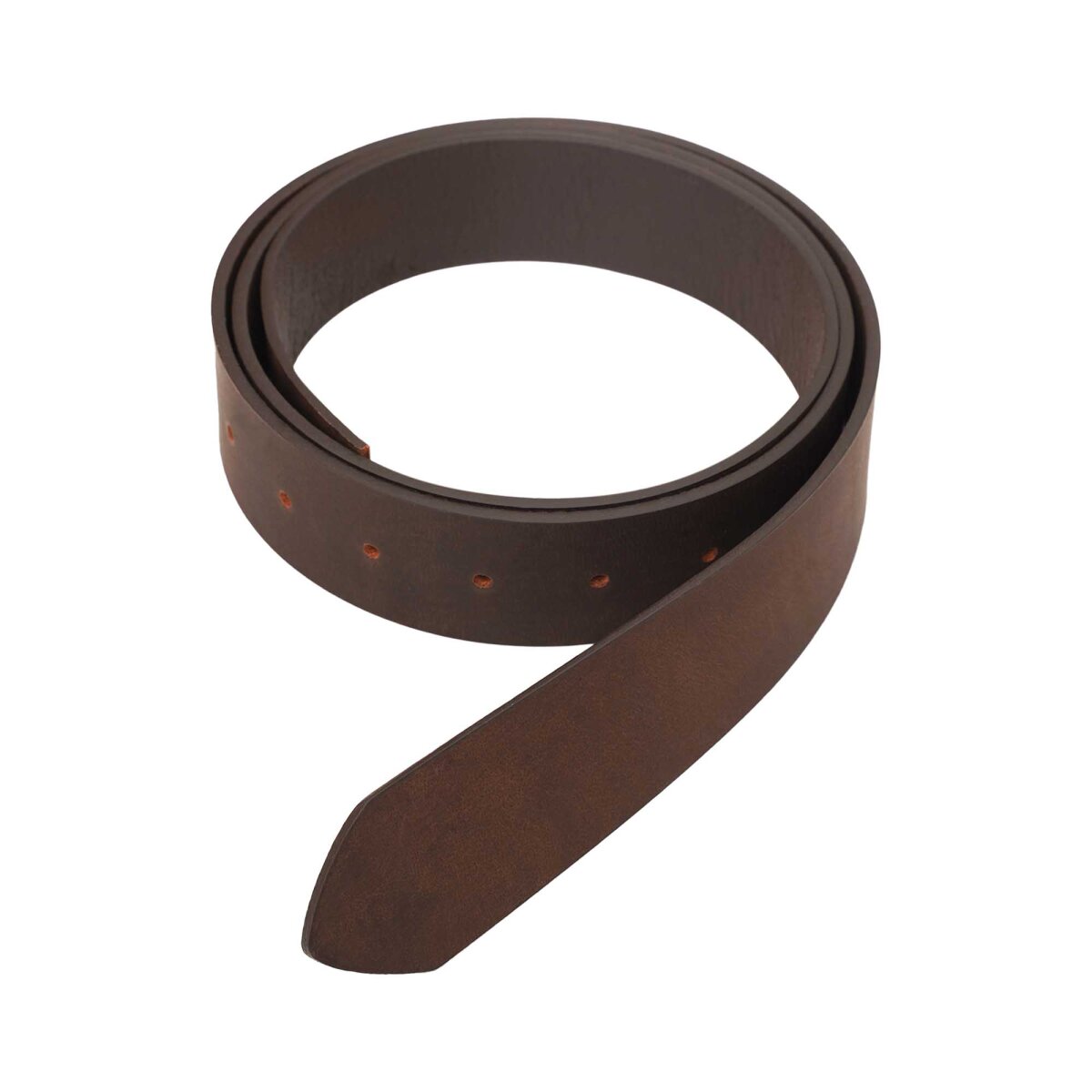 Handcrafted Plain DIY Leather Belt 3.8cm wide Brown