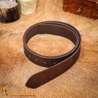 Handgefertigter Einfacher DIY Ledergürtel 3,8 cm breit Braun