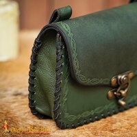 Gürteltasche aus Leder mit Flechtrand "Aelindra"