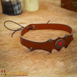 Leder Stirnband Tiara