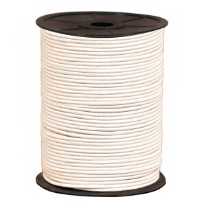 White Leather Cord Spool Roll 100 meters