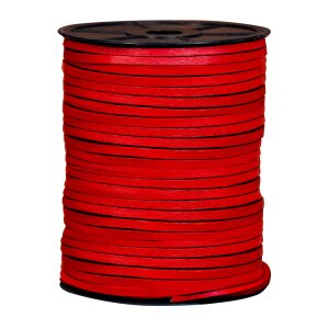 50metres Red Leather String Spool Roll