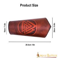 Armschienen oder Armstulpen Wikinger-Valknut-Design