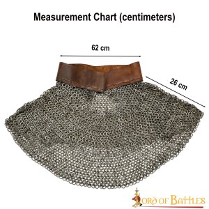 Flat Ring Medieval Chainmail Aventail, Riveted and...