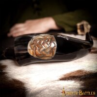Trinkhorn mit eingraviertem Keltischem Knotenmuster ca. 500ml