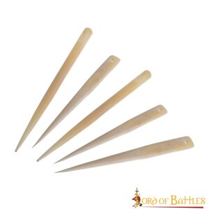 Viking Bone Needle Set of 5 Genuine Functional Bone...