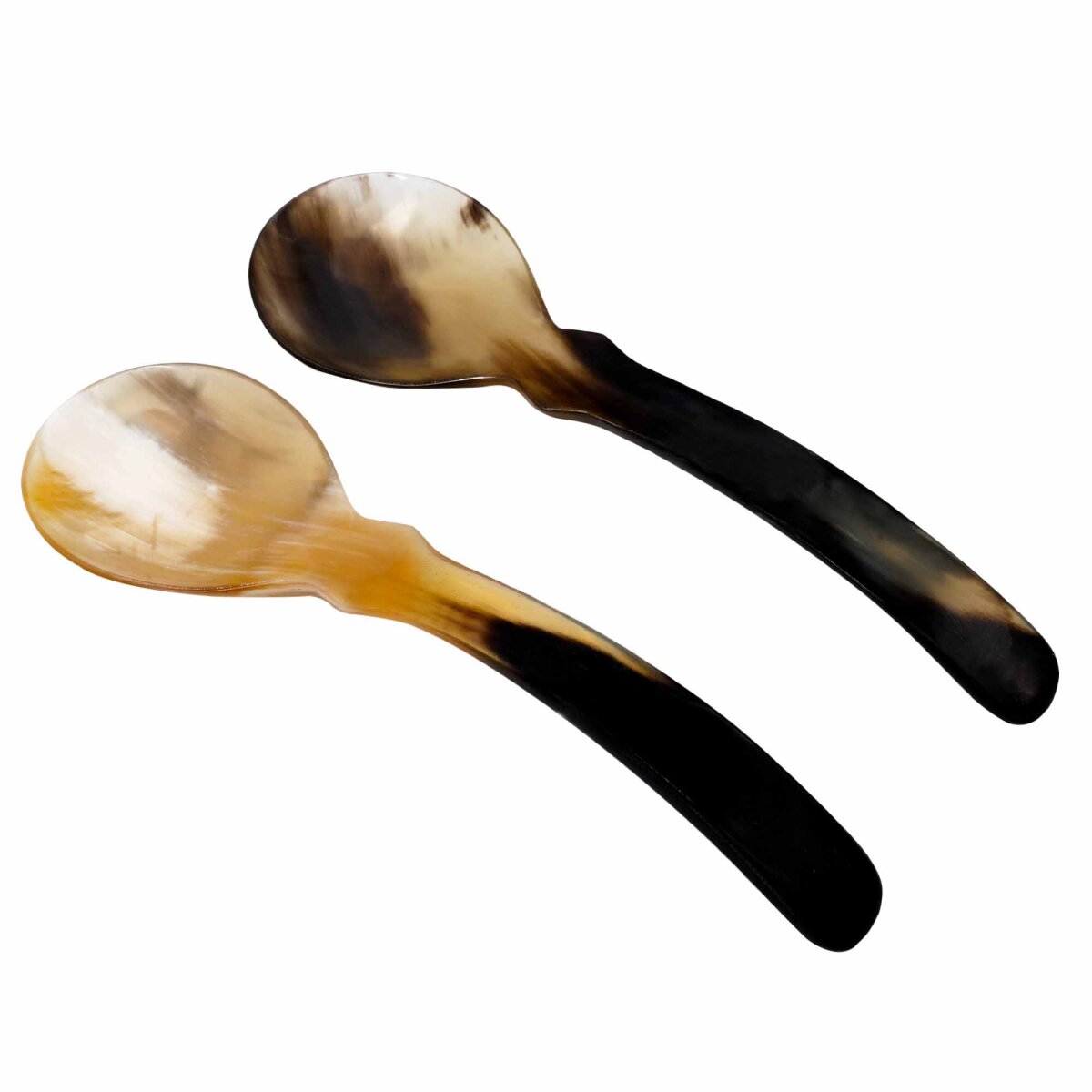 Medieval Viking Genuine Horn Spoon Set of 2 Functional...