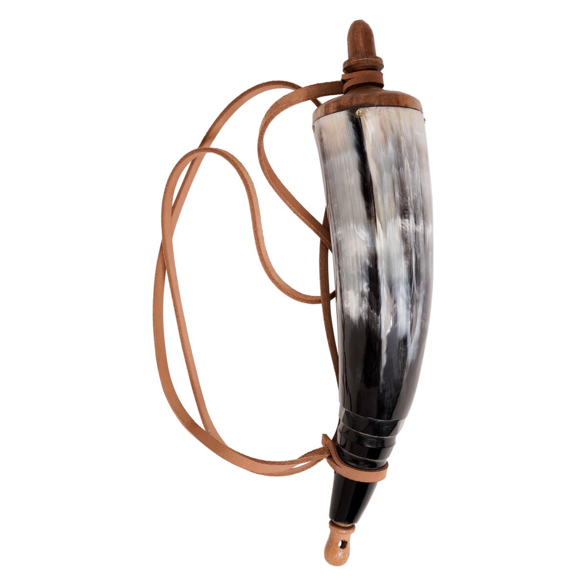 Gun Powder Horn Functional Genuine Horn Accessory