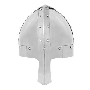 Medieval Norman Nasal Steel Helmet with Leather Liner