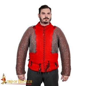 Flat Ring Chainmail Paired Full Sleeves, Riveted and...