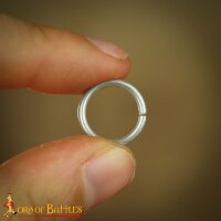 Lose Ringe Kettenringe aus Stahl, unvernietete Rundringe, ID 10 mm, Stärke 16 Gauge (1,6 mm)