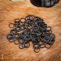 Lose Ringe Kettenringe aus Stahl, unvernietete Rundringe, ID 10 mm, Stärke 16 Gauge (1,6 mm)