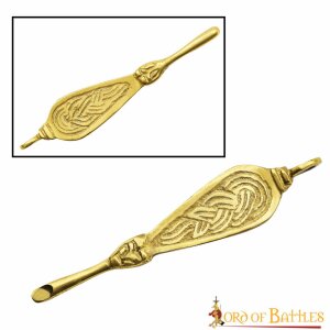 Ornate Viking Pure Solid Brass Ear Cleaner Set of 2