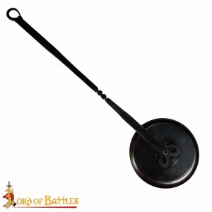 Cooking Pan with Long Handle Hand Forged Iron Camping...