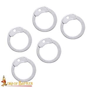 Aluminium Loose Rings, Flat Rings with Dome Rivets, 10 mm...
