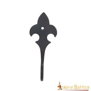 Fleur De Lis Wandhaken handgeschmiedet ca. 12 cm