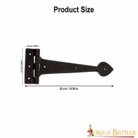 mittelalterliches Türscharnier 31 x 11.5 cm