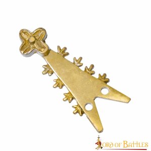 The Swallow Tail Medieval Belt End Solid Brass Chape