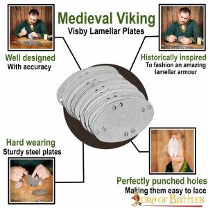 mittelalterliche Wikinger Visby Lamellenstahlplatten Für Plattenrüstungen
