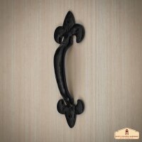 Rustikaler Gusseiserner Fleur De Lis-Türgriff (17X4,7) cm Landhaus