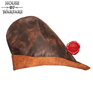 chapeau médiéval en cuir
