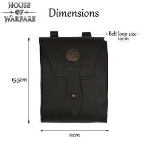 King´s Archer Genuine Leather Belt Bag