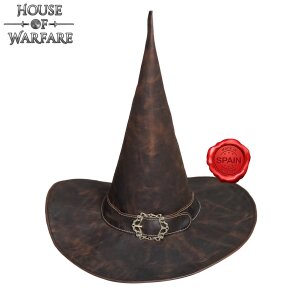 Wizard of the Realm Genuine Leather Hat Black