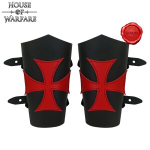 The Crusading Warrior Leather Bracers