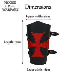 The Crusading Warrior Leather Bracers