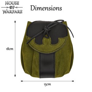 Fantasy Barbarian Handcrafted Suede Leather Belt Bag in...