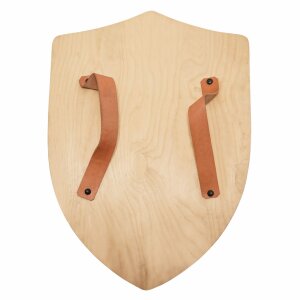 Customizable Wooden Shield Natural Small