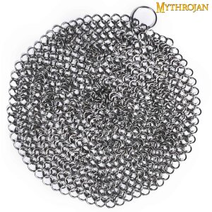 Chainmail Round Stainless Steel Scrubber, Ideal For...
